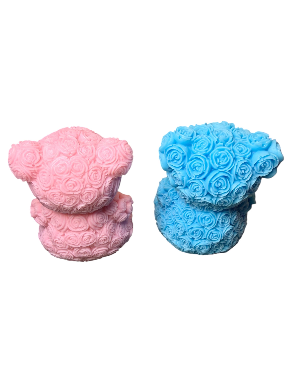 Rose Teddy Bear Soap for Baby Showers or Birthday Party Favors - Goats Milk and Natural Ingredients - Personalization Available 1.8 oz