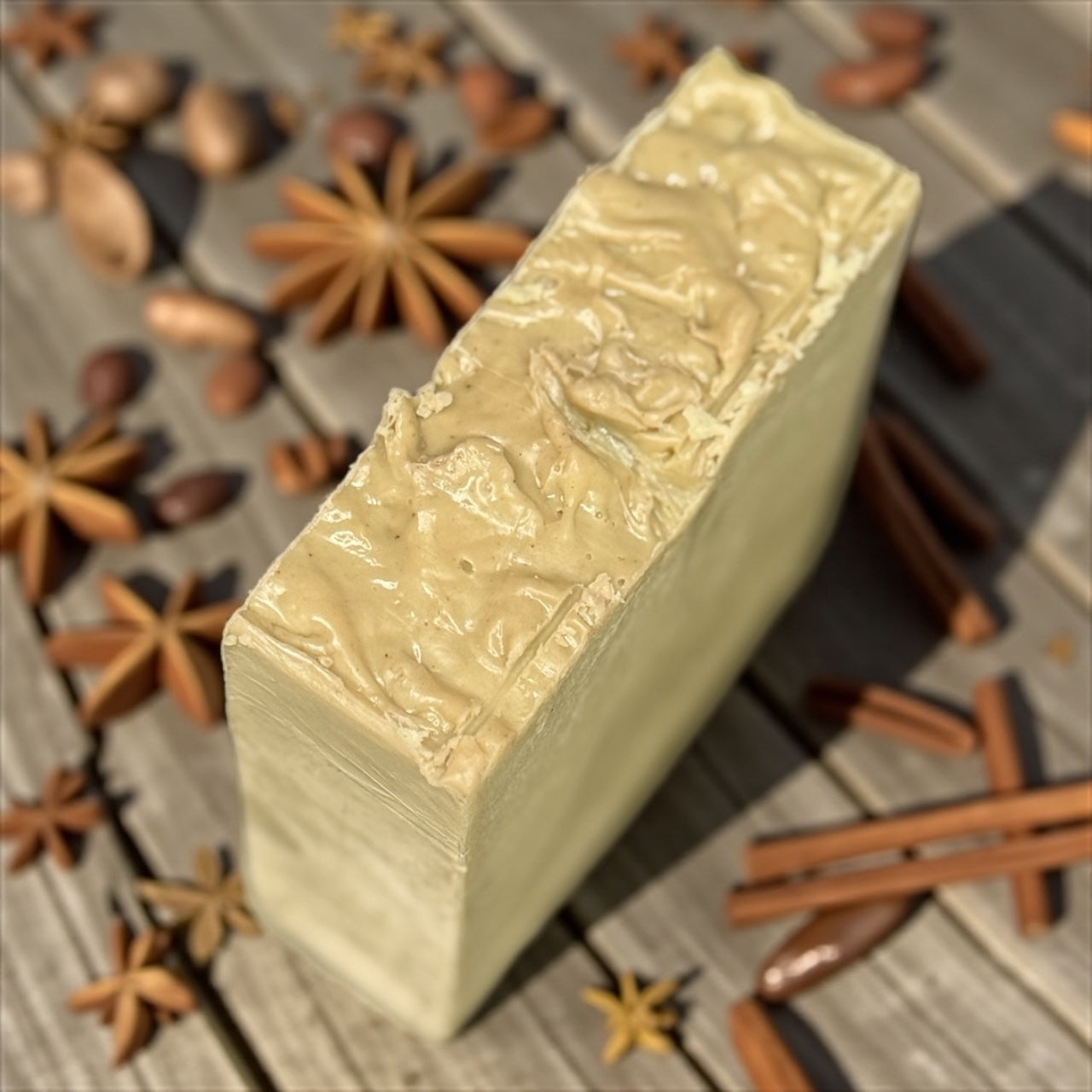 Chai Tea Leaf Goat's Milk Soap with Tea Tree Oil, Green Tea, Sweet Blend of Chai Tea Aroma