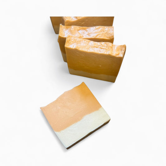 Pumpkin Spice All Natural Soap made with Goats Milk, Honey and Premium Oils with a Pumpkin Spice Aroma