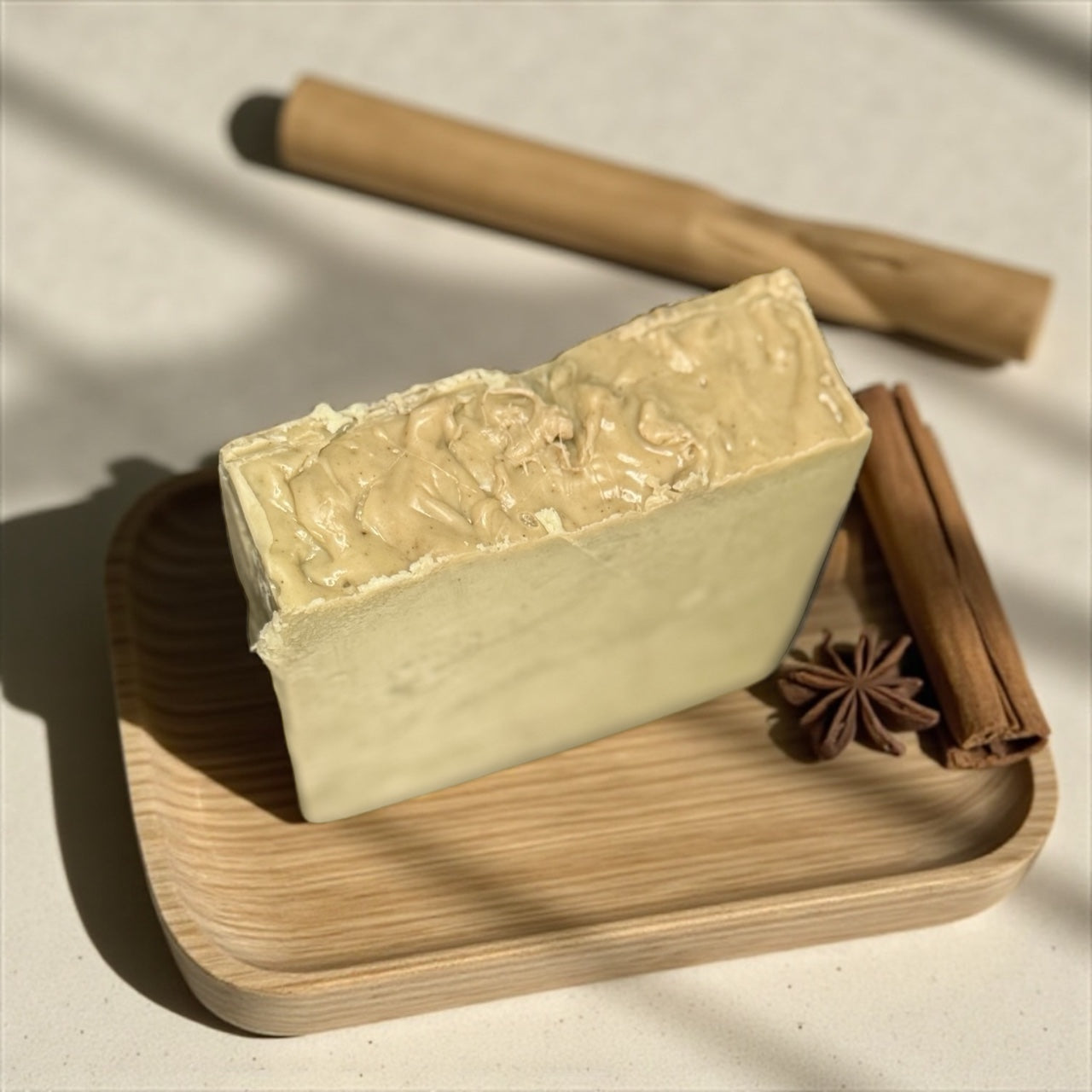 Chai Tea Leaf Goat's Milk Soap with Tea Tree Oil, Green Tea, Sweet Blend of Chai Tea Aroma
