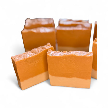 Pumpkin Spice All Natural Soap made with Goats Milk, Honey and Premium Oils with a Pumpkin Spice Aroma