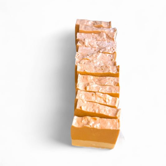 Pumpkin Spice All Natural Soap made with Goats Milk, Honey and Premium Oils with a Pumpkin Spice Aroma
