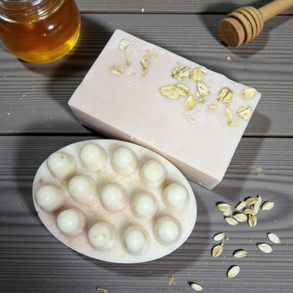 Goats & Oats Honey Soap Bar Extra Large w Goats Milk Real Honey and Oats - 6.0 oz