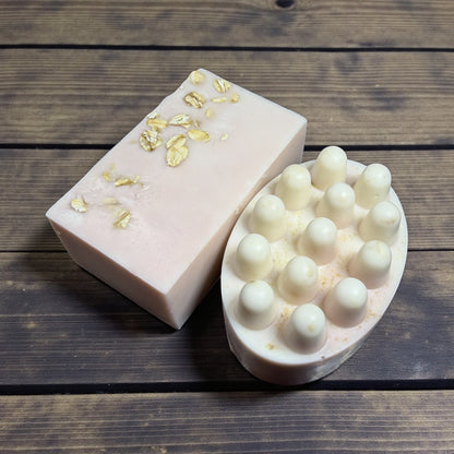 Goats & Oats Honey Soap Bar Extra Large w Goats Milk Real Honey and Oats - 6.0 oz