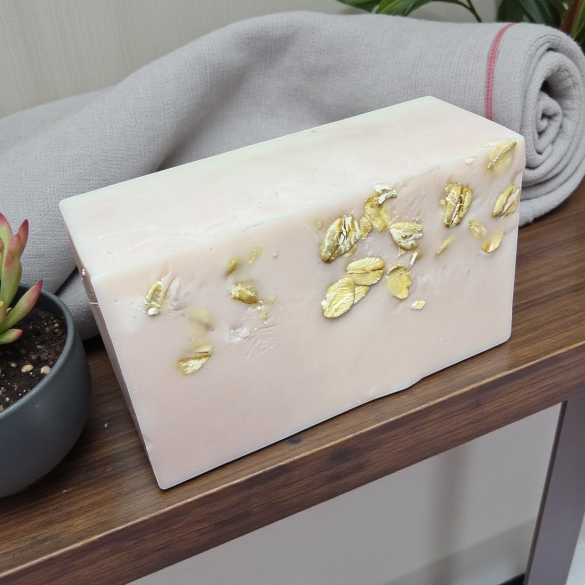 Goats & Oats Honey Soap Bar Extra Large w Goats Milk Real Honey and Oats - 6.0 oz